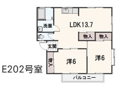 ファミーユ新涯の間取り画像