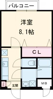 シャルレ1番館の間取り画像