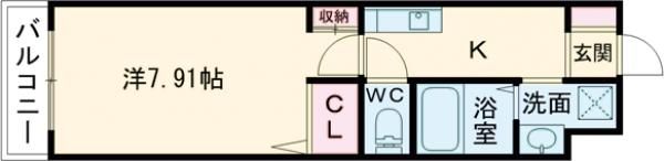 グランドツイン黒崎の間取り画像