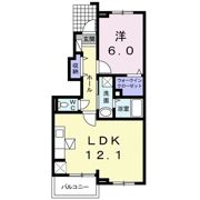 フレグラントAの間取り画像