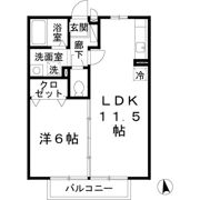 リバーサイド桂川 B棟の間取り画像