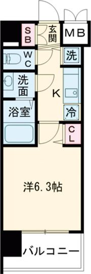 プレサンス京都鴨川の間取り画像