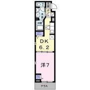 ラフレシール太秦Ⅱの間取り画像