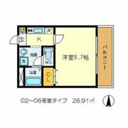 アンカステッロ二条の間取り画像