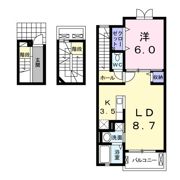 A＆KハイツⅡの間取り画像