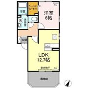 パークハイム朝宮 Bの間取り画像