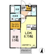 ハイツ新開の間取り画像