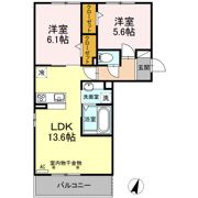 クレール A棟の間取り画像