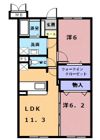メゾン・ダルカンシールⅡの間取り画像