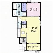 パレ・ロザージュⅣの間取り画像