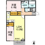 シェルフ宮丸 A棟の間取り画像