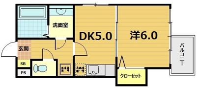 サザン桃山御陵の間取り画像
