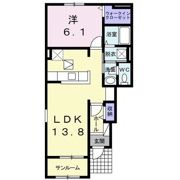 ボヌール アヴの間取り画像