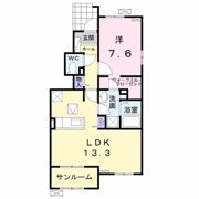 プルメリアFの間取り画像