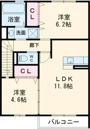 アビタシオンプリュネの間取り画像