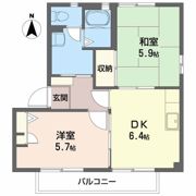 スュッドコリーヌ A・Bの間取り画像