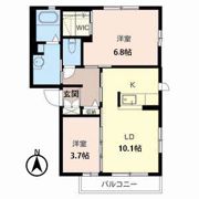 コゥジィーコートの間取り画像