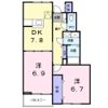 アーバン縄手Aの間取り画像
