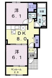 サンリットタウン日高Ⅲの間取り画像