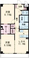 アムール二の宮の間取り画像