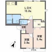 フレグランスタウン大槻Dの間取り画像
