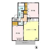 リビングタウンくりえいとA棟の間取り画像