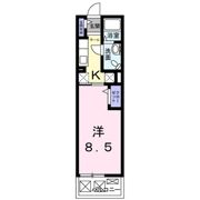クレアール野瀬Bの間取り画像