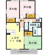 コンフォートテラス A棟の間取り画像