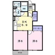 プラースⅡの間取り画像