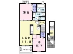 ヴィラクロエⅥの間取り画像