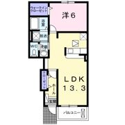 グリーンコート西田Ⅲの間取り画像