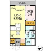 クレール市川の間取り画像