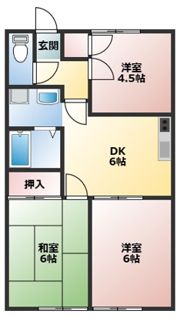 ニューライフ津屋崎Ⅱの間取り画像