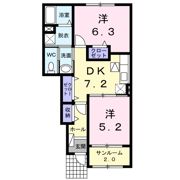 ラフォレスタの間取り画像