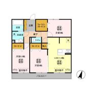 ルミウス Bの間取り画像