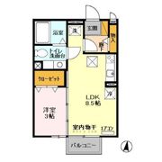 マロンハイム A・Bの間取り画像