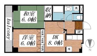 セゾン西船の間取り画像