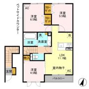 ｴﾐﾈﾝｽ ﾊﾟﾚ/ｻﾝﾗｲｽﾞ ﾊﾟﾚ ｴﾐﾈﾝｽ ﾊﾟﾚの間取り画像