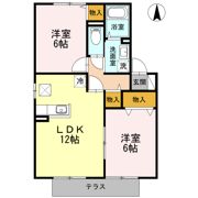 ガーデンビレッジ A棟の間取り画像