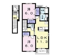 カレント アドヴァンスⅠの間取り画像