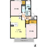 パークヒル Aの間取り画像