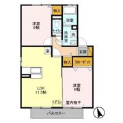 エミグランドハイム Bの間取り画像