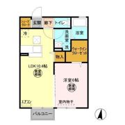 スカイブルー Fの間取り画像