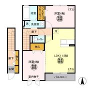 サンセールTKN Aの間取り画像