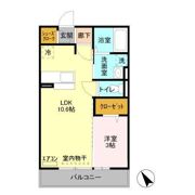 シンシア千波 Aの間取り画像