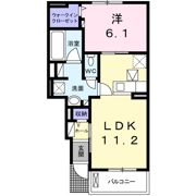 プラシードK Bの間取り画像