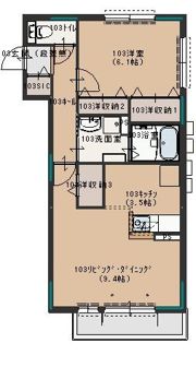フォレスト見川 Aの間取り画像