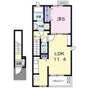 リヴァージュBの間取り画像