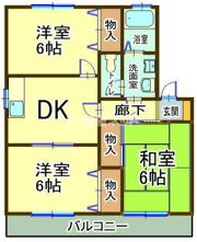 エスポワールB棟の間取り画像