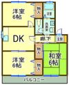 エスポワールB棟の間取り画像